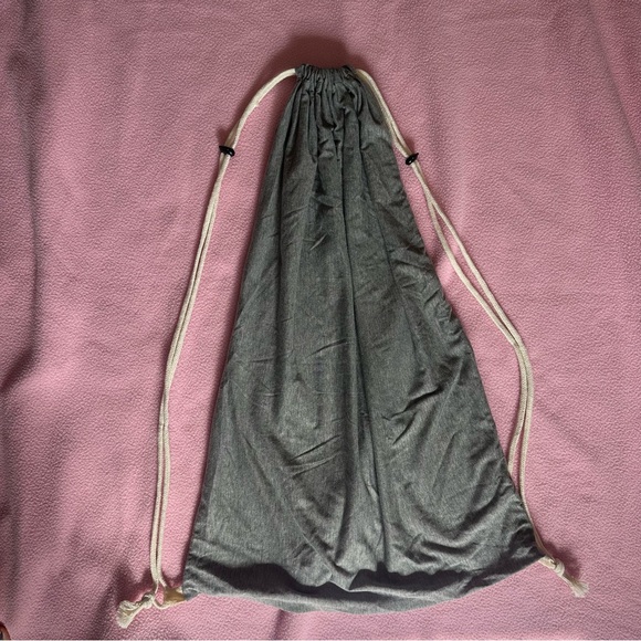 Long Gray Drawstring Bag🎒 - Picture 1 of 8